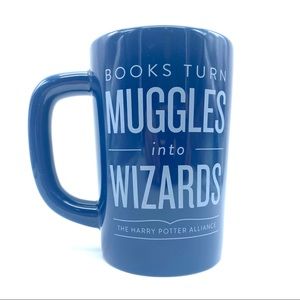 Books Turn Muggles into Wizards Harry Potter Alliance Mug - Blue Coffee Cup